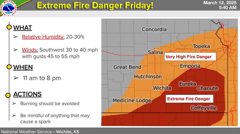 Extreme Fire Danger Friday - News Image
